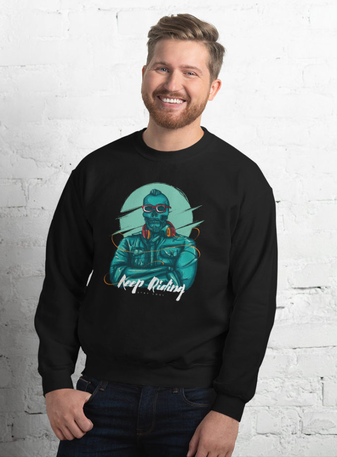 Keep Riding Skull - Unisex Sweatshirt