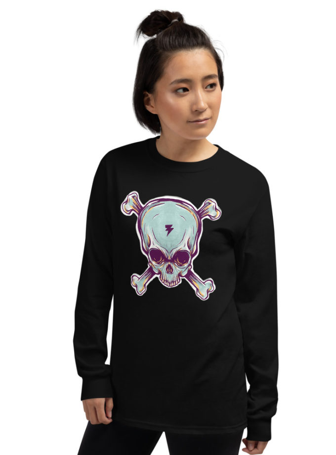 Skull Lightning - Men’s Long Sleeve Shirt
