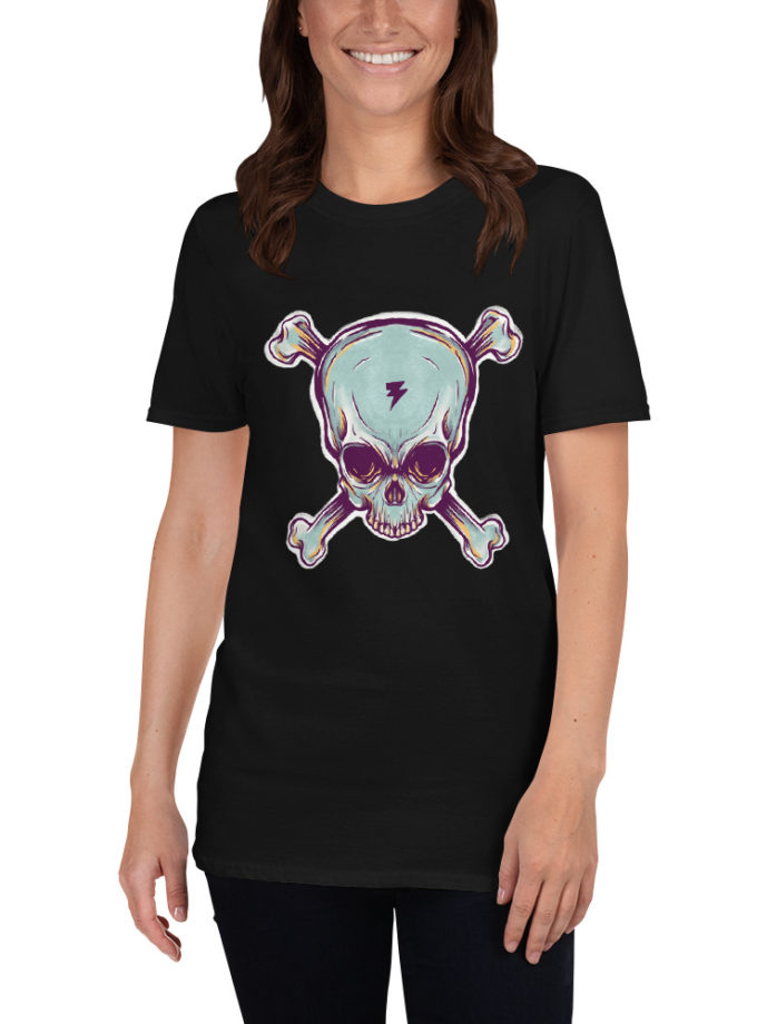 Skull Lightning - Short-Sleeve Unisex T-Shirt