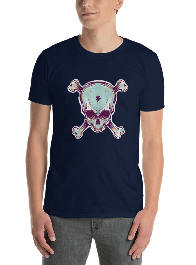 Skull Lightning - Short-Sleeve Unisex T-Shirt