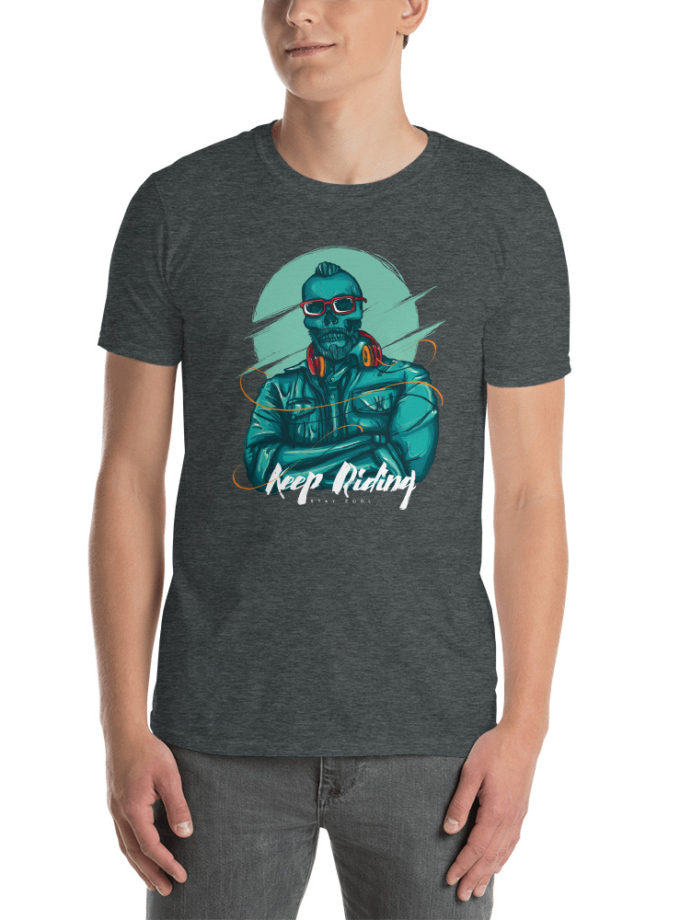 Keep Riding Skull - Short-Sleeve Unisex T-Shirt